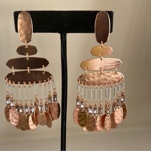 Kendra Scott Rose Gold Chandelier Earrings